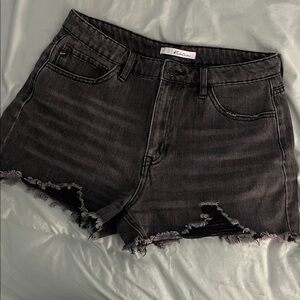 KanCan Distressed Black Jean high waisted Shorts